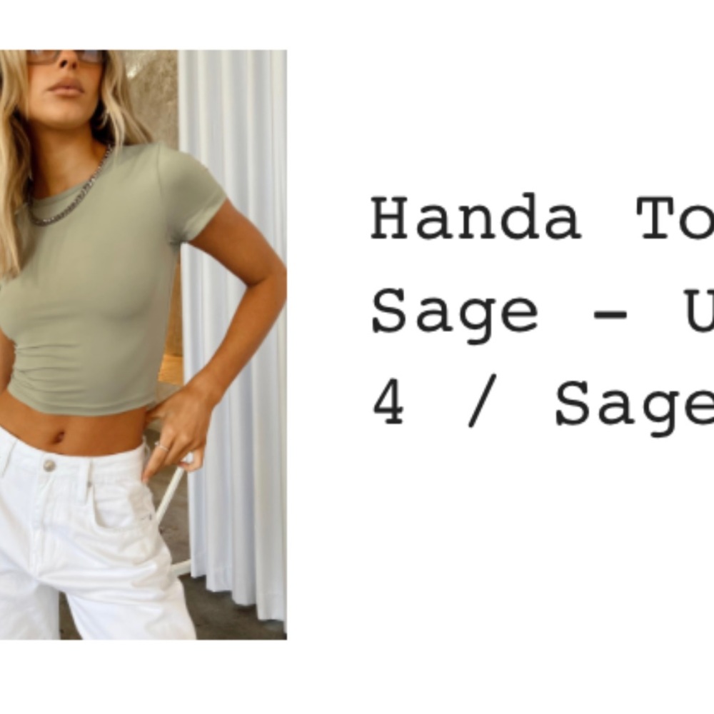 Princess Polly - Sage green tee
